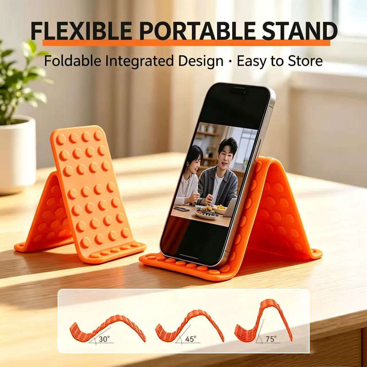 Laptop Accessories Holder - Draagbare universele telefoonstandaard, hoekverstelbaar, siliconen houder
