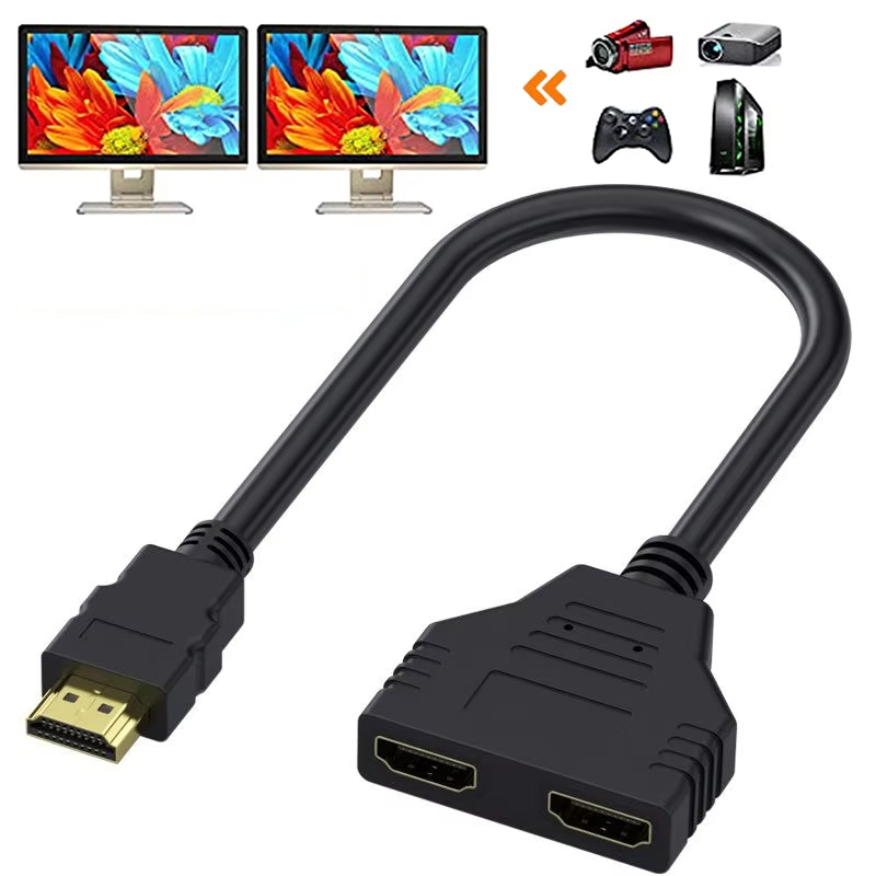 Xbox Laptop Accessories - HDMI-compatibele splitteradapterkabel 1 mannelijk naar 2