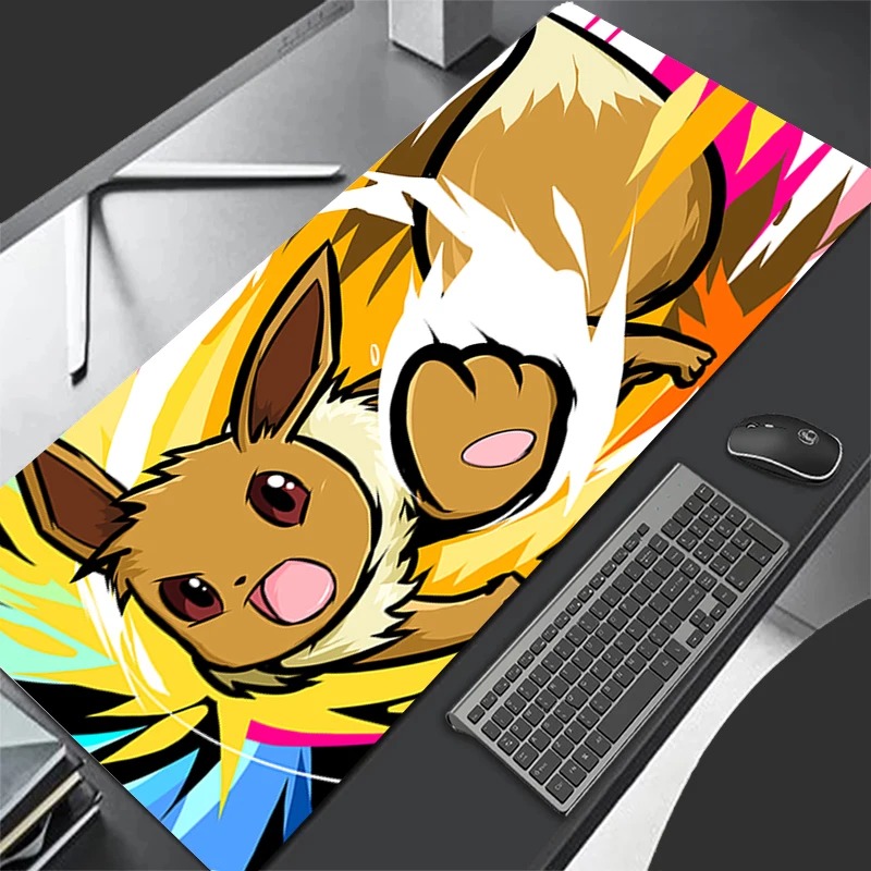 Laptop Accessories Toys - P-Pokemon Eevee Anime Gaming-muismat, uitgebreide antislip