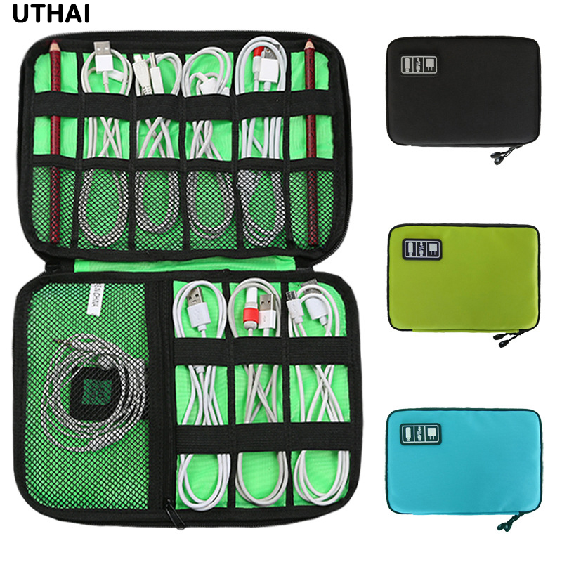 Laptop Accessories Kit Bag - UTHAI Digitale Opbergtas USB Datakabel Organizer