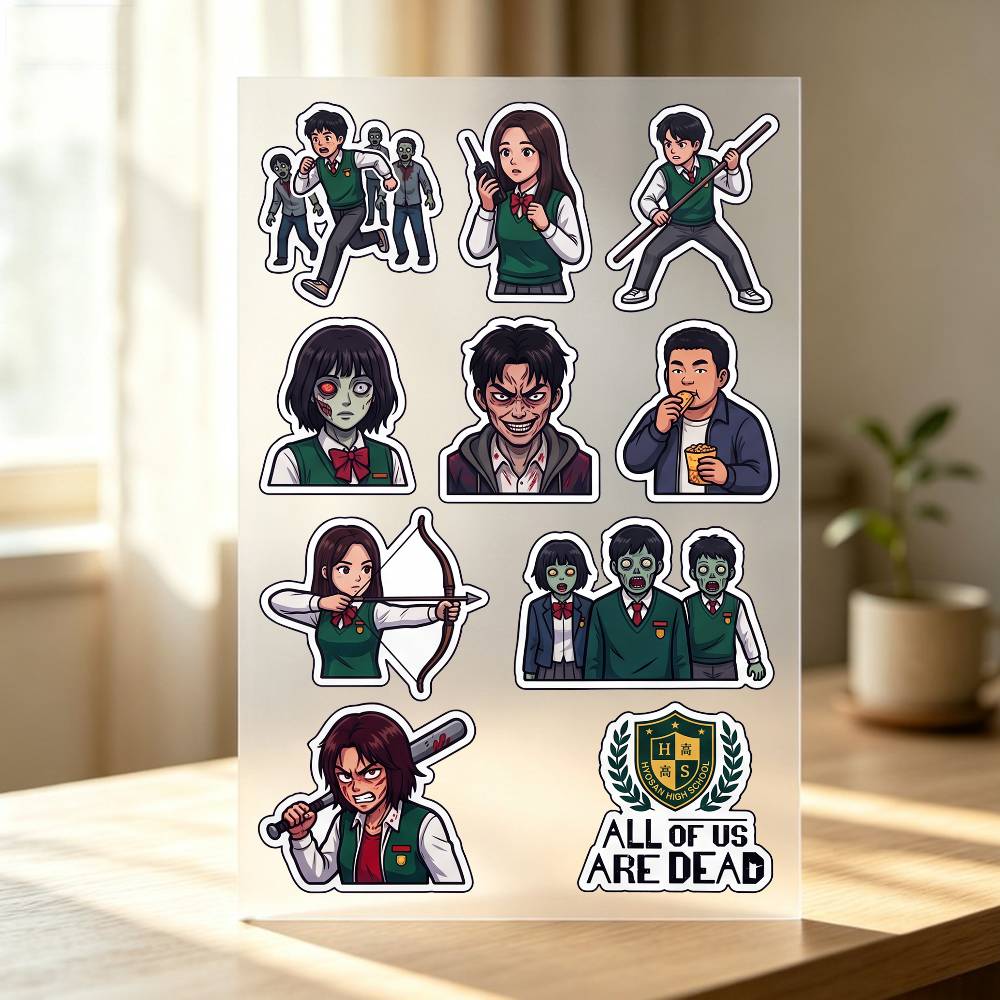 Laptop Accessories Wallpaper - 1pc We zijn allemaal D-Dead Stickers