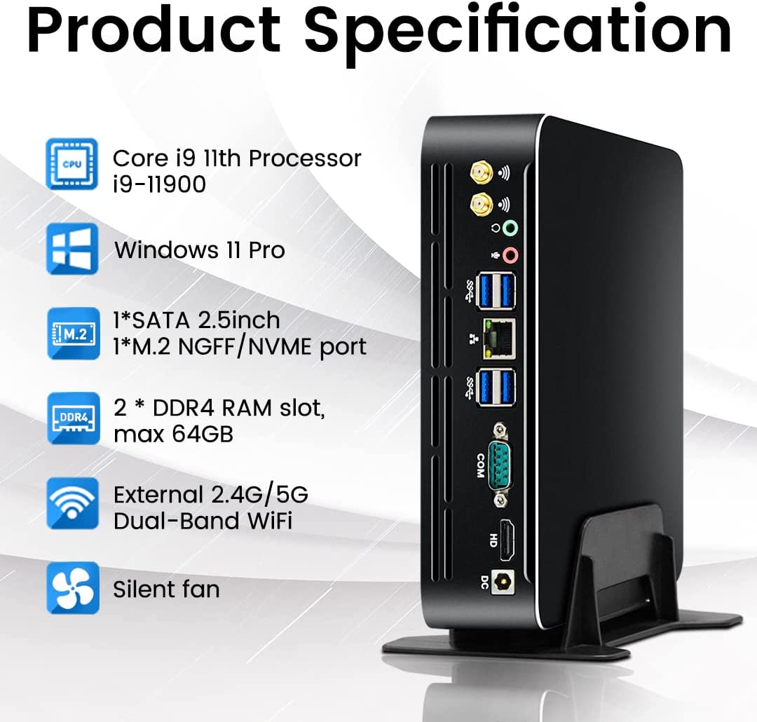 Intel Cpu Core I9 - Partaker 11e generatie Intel Mini PC