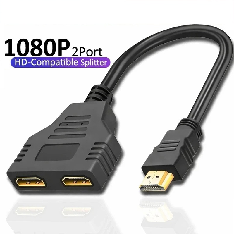 Xbox Laptop Accessories - HDMI-compatibele splitteradapterkabel 1 mannelijk naar 2