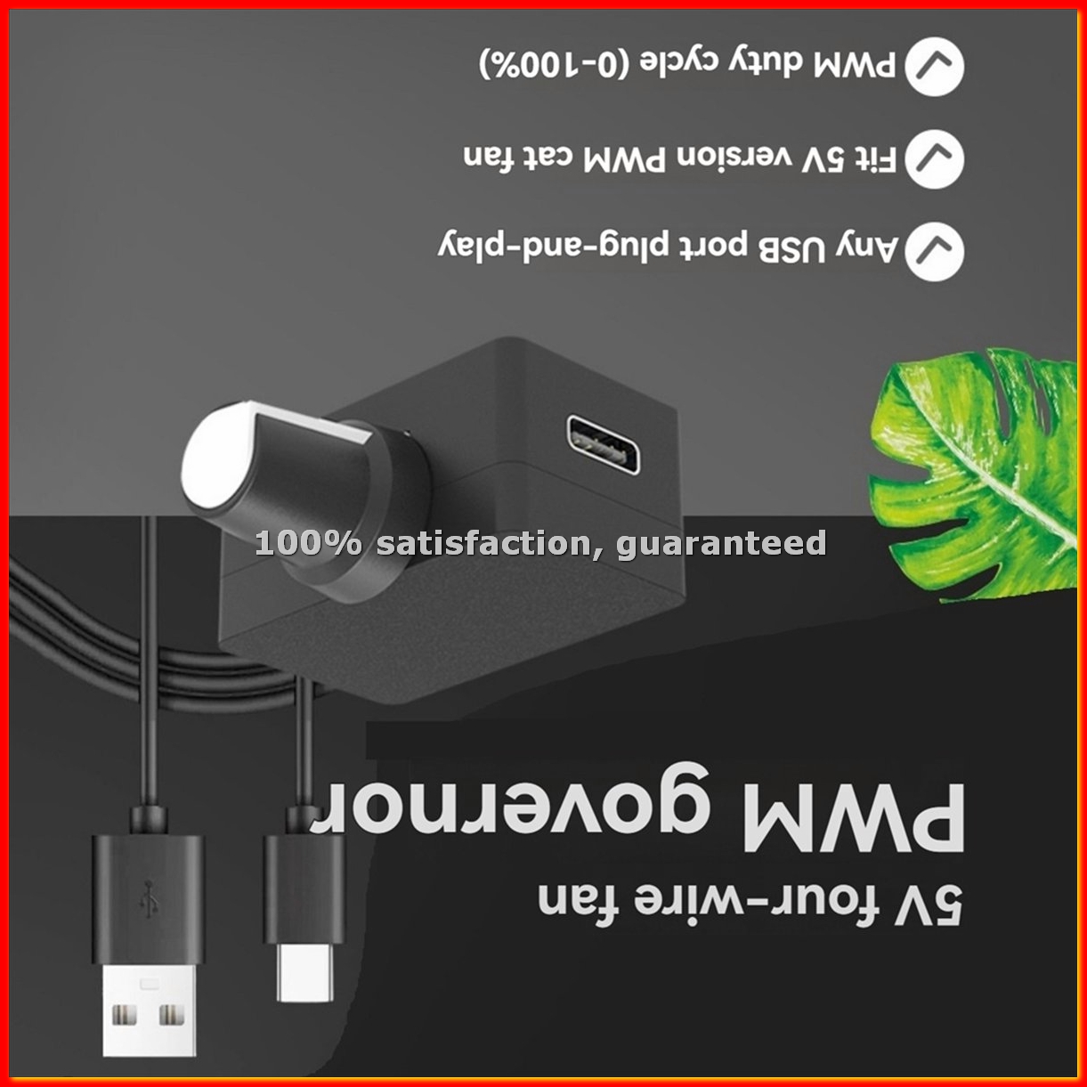 Usb C Power Adapter - PWM Snelheidsregelaar 5V 4Pin PWM Fan