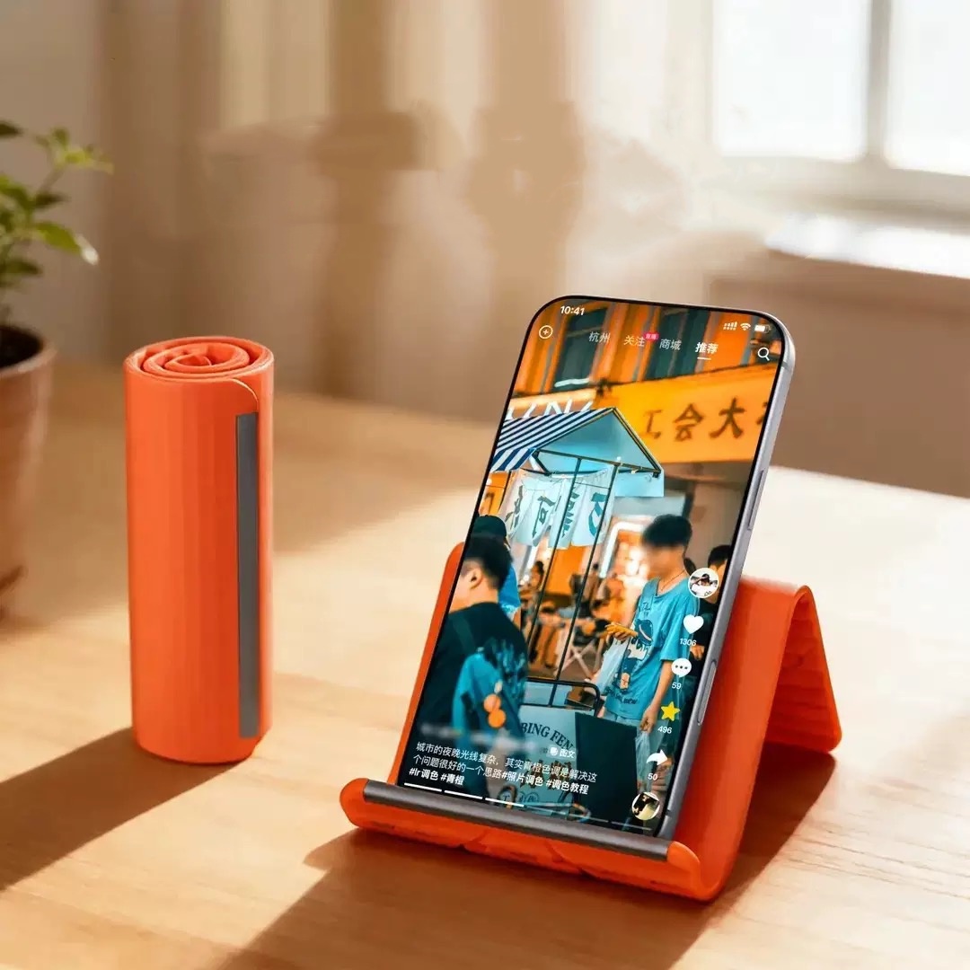 Laptop Original Accessories - Luie draagbare telefoonstandaard Siliconen desktop-tabletlaptophouder Creatieve