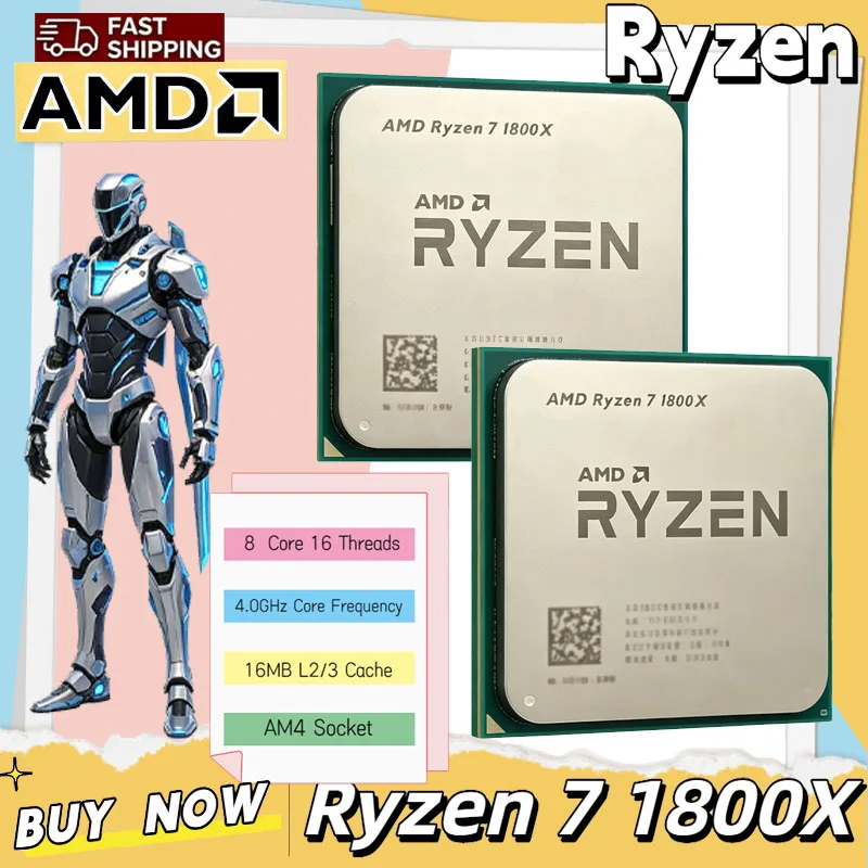 AMD Ryzen 7 1800X CPU 3.60GHz- - Amd Cpu Ryzen 7 recensie en prijs