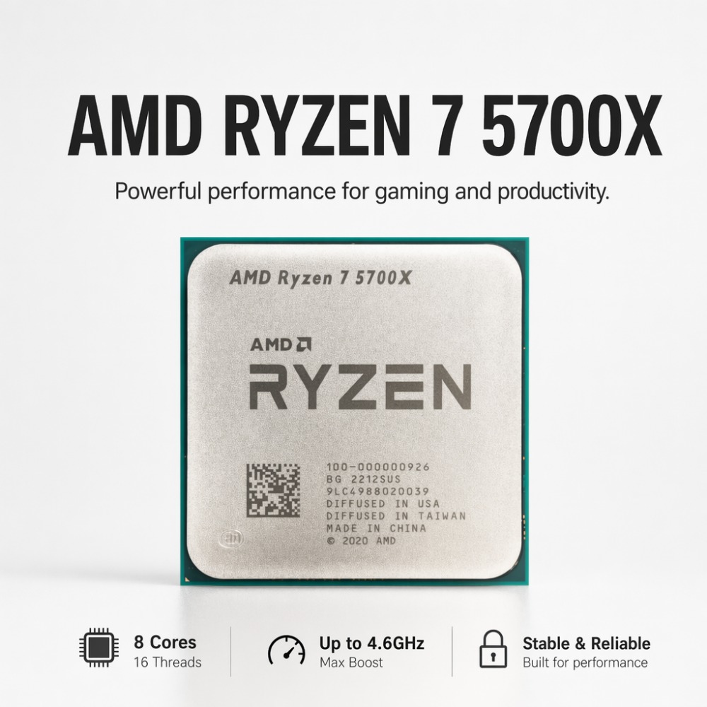 7NM AMD Ryzen 7 5700X AM4 CPU  - Amd Cpu Ryzen 7 recensie en prijs