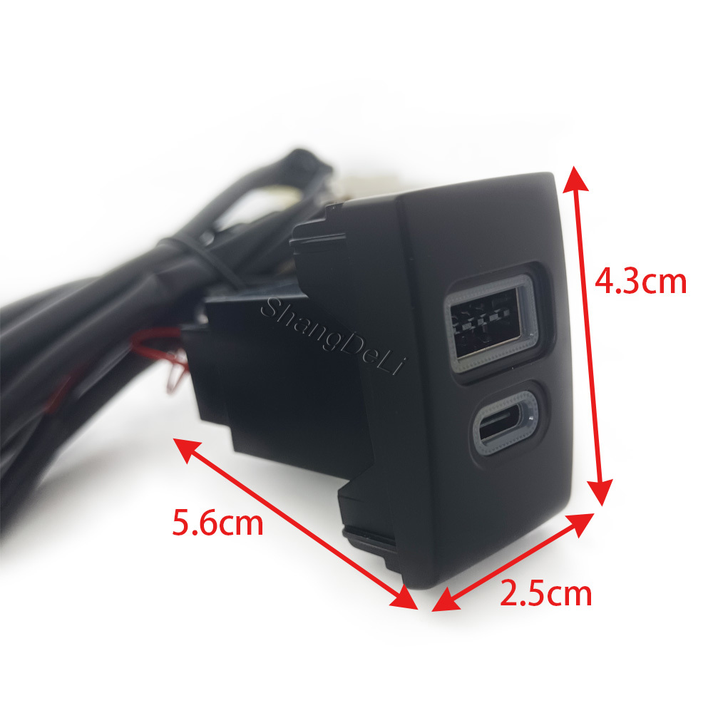 1PC Autolader Socket QC3.0 Dua - Usb C Power Adapter recensie en prijs