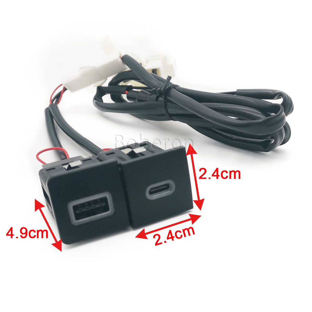 Rode LED Snelle Autolader Aans - Usb C Power Adapter recensie en prijs