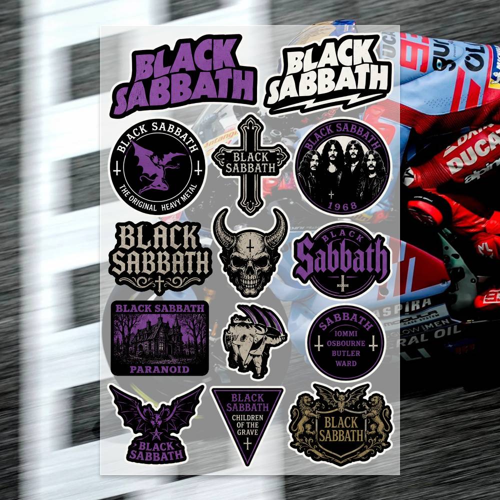 B-LACK S-ABBATH Stickers Moto  - Laptop Accessories Wallpaper recensie en prijs