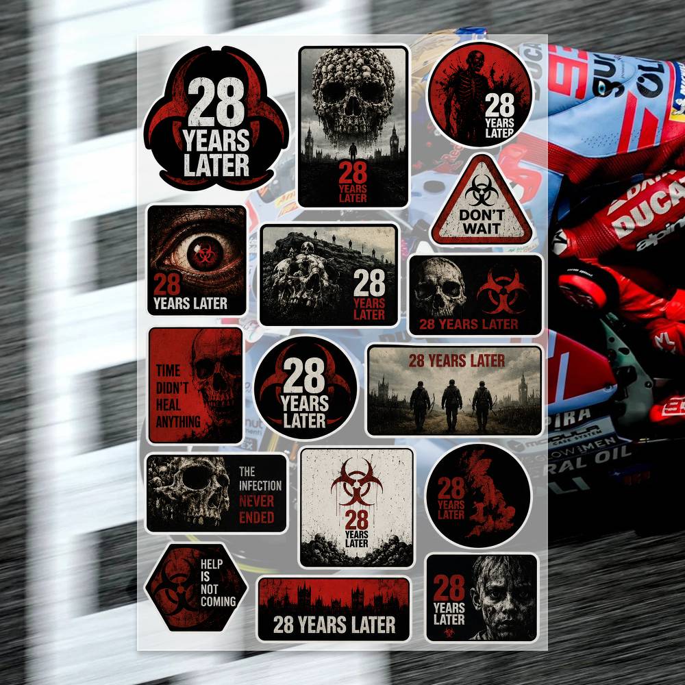 28 Y-ears L-ater Stickers Moto - Laptop Accessories Wallpaper recensie en prijs