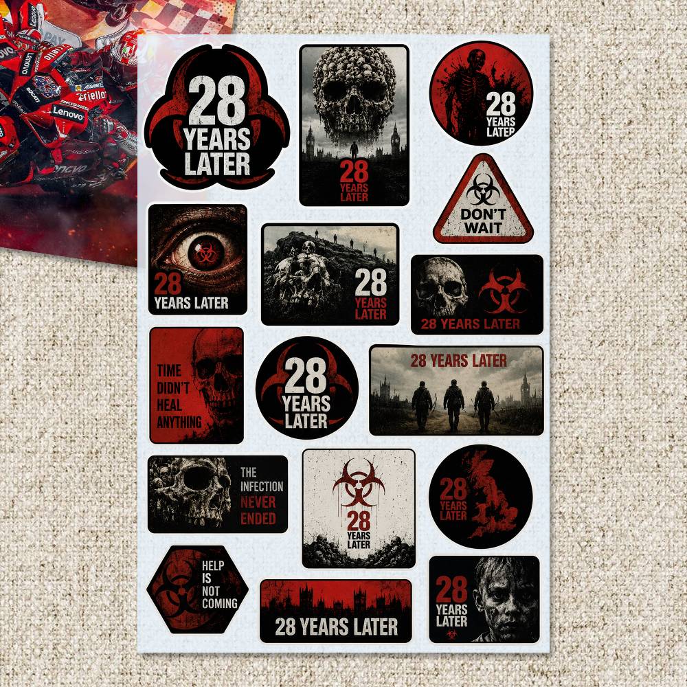 28 Y-ears L-ater Stickers Moto - Laptop Accessories Wallpaper recensie en prijs
