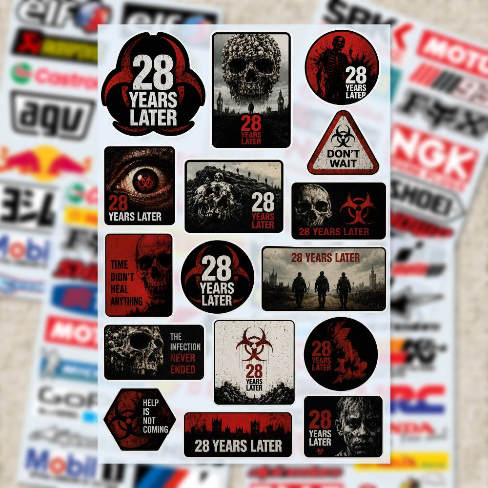 28 Y-ears L-ater Stickers Moto - Laptop Accessories Wallpaper recensie en prijs