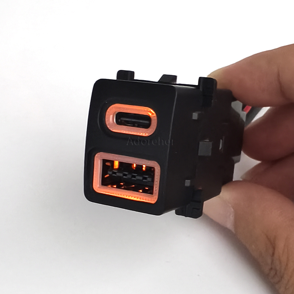 Gemodificeerde auto USB QC3.0  - Usb C Power Adapter recensie en prijs