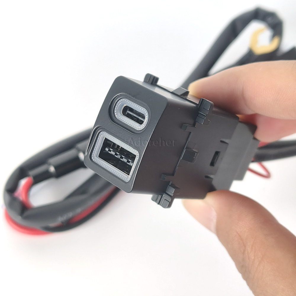 Gemodificeerde auto USB QC3.0  - Usb C Power Adapter recensie en prijs